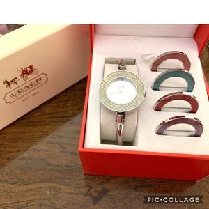 Coach Bracelet Watch with Interchangeable Bezels